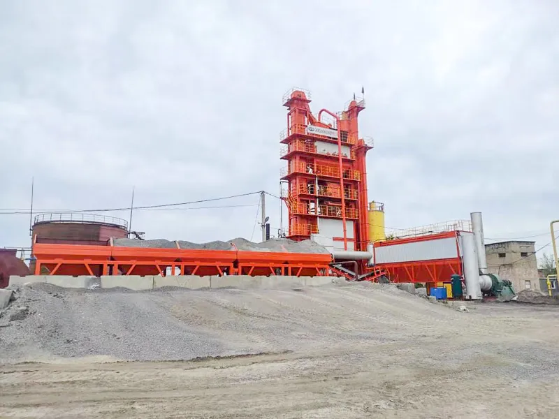 RD125 hot mix asphalt mixing plant delivered to Voronezh region of Russia